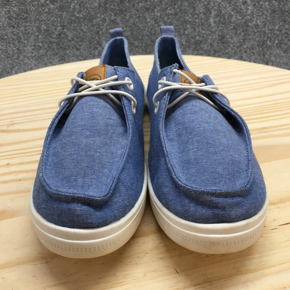 SO Tenis Mujer 8 Edenn Azul Cambray Sin Cordones Lona Informales Zapatos Cómodos Foto 4 de 4