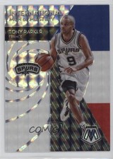 2019 Panini Mosaic International Men of Mastery Silver Prizm Tony Parker HOF gx8