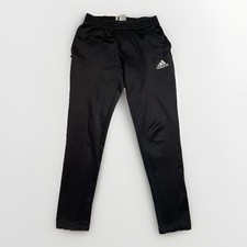 Adidas Women s Vintage Track Soccer Pants Sz Medium Black Lightweight Zip Leg