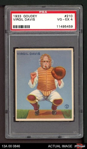 1933 Goudey #210 Virgil Davis Phillies PSA 4 - VG/EX