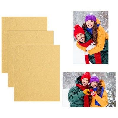 3 Pcs 8x12 Inch Sublimation Blanks, Aluminum Sublimation Metal, Pearl Gold