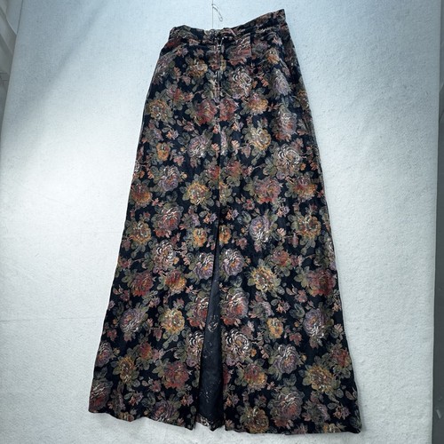 Vintage Velvet Floral Maxi Skirt Size 9/10 Union ILGWU Made In The USA Grundge - Picture 9 of 13