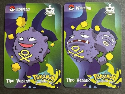 KOFFING X WEEZING EVOLUTION LOT - POKEMON KANTO DKV COLLECTIONS CCG CARDS