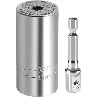 Universal Socket Set 7-19mm, Multifunktions Universal Socket Tool mit Bohrer ...