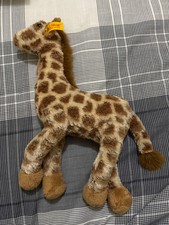 Vintage Steiff Giraffe Plush Stuffed Animal w/ Button In Ear Original Tags Rar