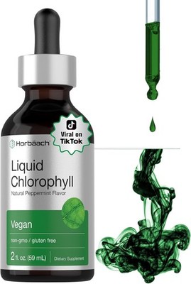 Horb?ach Liquid Chlorophyll Drops | 2 oz | Vegan, Non-GMO, and Gluten Free Formu