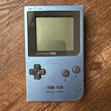 Nintendo Gameboy Pocket Ice Blue Handheld Console System Mgb-001 Parts Only Read Nintendo Gameboy Pocket Ice Blue Handheld Console System Mgb-001 Parts Only Read