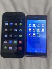 Sony Xperia rouge + Wiko noir lot 2 smartphones Android, appareil photo