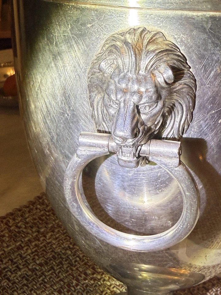 Samovar ruso antiguo plateado sobre latón Foto 4 de 4