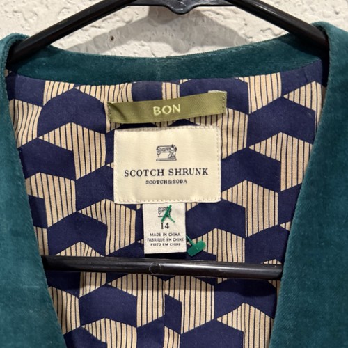 Scotch & Soda Revers Made with Love grau Wolle fade Stepplinie Weste Herren M (H19) - Bild 7 von 7