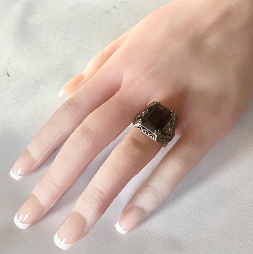 SIGNED Clyde Duneier Ring SOLID Sterling 925 size… - image 13