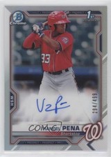 2021 Bowman Chrome Prospect Refractor 294/499 Viandel Pena #CPA-VP Auto 1b8