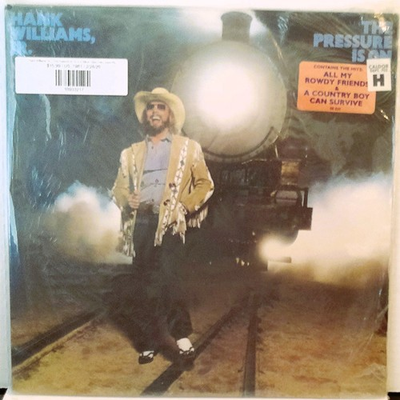 #ad #ad Hank Williams Jr. The Pressure Is On EX Vinyl amp; NM Sleeve Country Vinyl LP 1981 $40.00