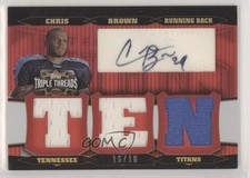 2006 Topps Triple Threads Auto Relics 16/18 Chris Brown #TTRA-88 Auto 2r8