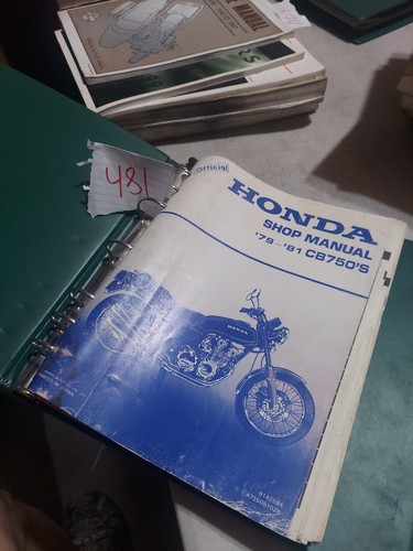 1979 1980 1981 Honda CB750'S Shop Manual Part Number: 6142504