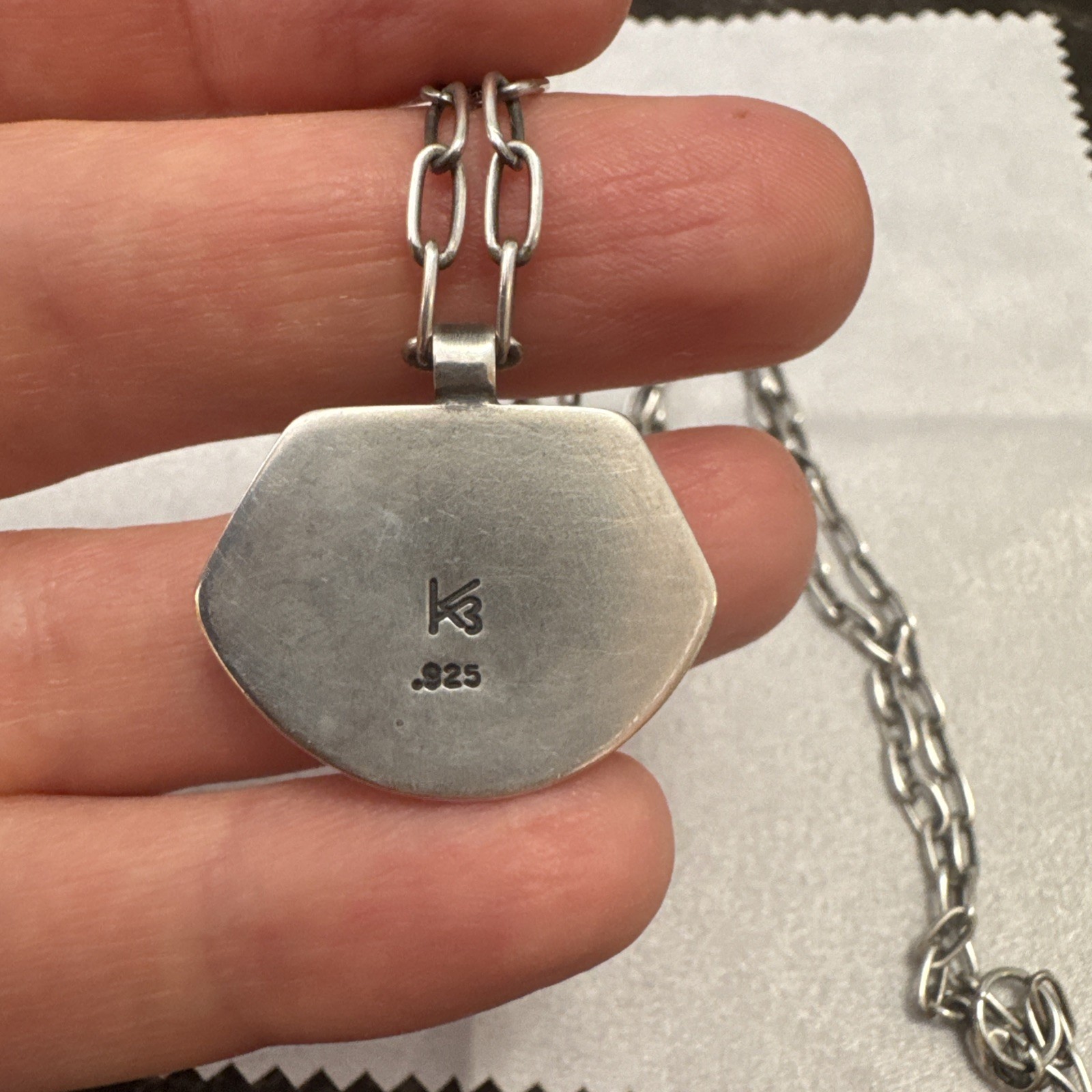 Artisan KKB studio Unique Ruby Pendant Silver Nec… - image 5