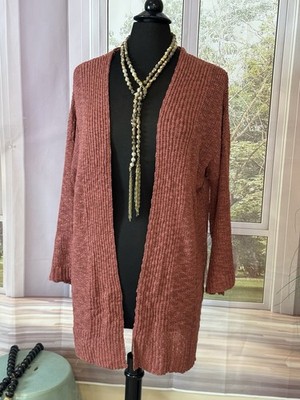 Easel Long Cardigan Sweater, S/M, NWT 