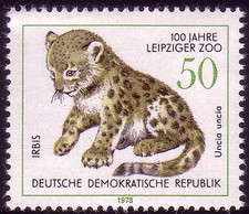 2325 Zoologischer Garten Leipzig 50 Pf Irbis, postfrisch **