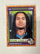 Jonathon Brooks. RC 2024 Score Halloween Rising Stars Pumpkin #30 Panthers