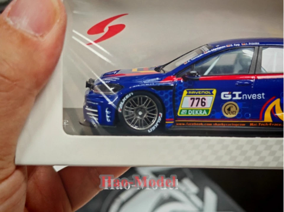 Spark 1/43 vw golf 7 gti Nurburgring Racing Resin Diecast Model Car adults Gifts - Immagine 3 di 4