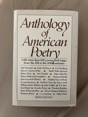 Anthology of American Poetry by George Gesner, Hardcover, Avenel Books, 1983