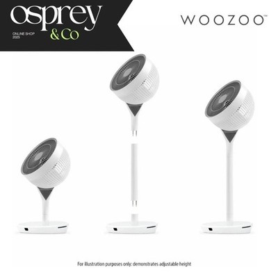 IRIS Woozoo 360 Standluftzirkulator STF-360DC-N - Weiß/Grau