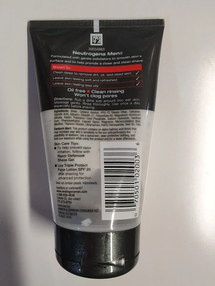 New Neutrogena Razor Defense Face Scrub 4.2 oz - Image 3 of 4