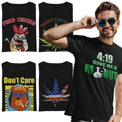 Weed Stoner Shirt Marijuana T-Shirt Cannabis Tee 420 Mens Shirt Unisex Shirt