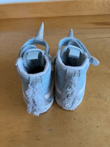 Vans Unicorn Sk8-Hi Toddler Shoes Blue Silver Size 6.0 High-Top Casual - Picture 2 of 6
