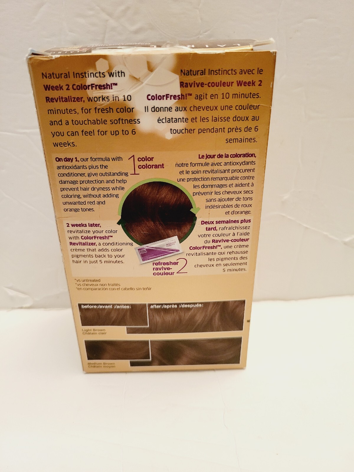 Clairol Natural Instincts Brass Free 6C Light Brown Hair Color