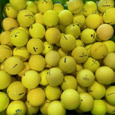 Assorted Brands Yellow Mix AAAA Near Mint 48 Used Golf Balls 4A