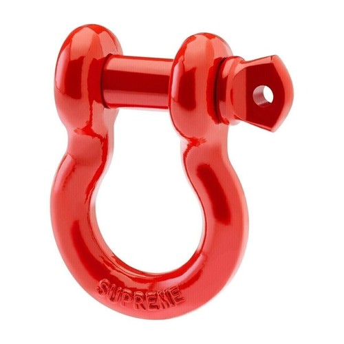 3/4" D-Ring Anchor Shackles w Isolators Heavy Duty Recovery Tow Set Off Road Red - Picture 7 of 12