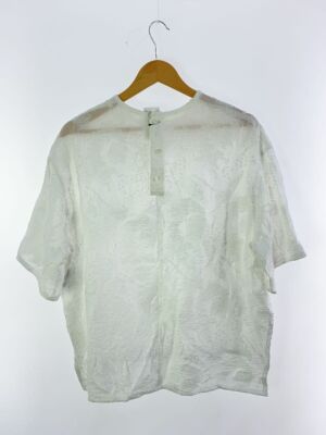 FLORENT 2211F01004 JACQUARD SHEER SHORT SIEEVE BLOUSE 1 FLORENT 2211F01004 JACQUARD SHEER SHORT SIEEVE BLOUSE 1