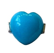 Blue Heart Silver Ring NEW Size 8.5, Size 9