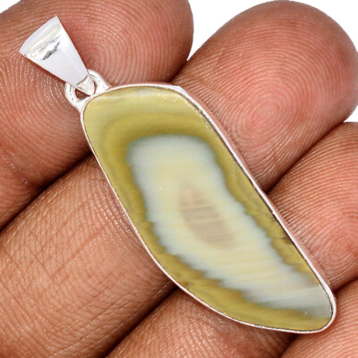 Natural Royal Imperial Jasper - Mexico 925 Silver Pendant Jewelry CP60344