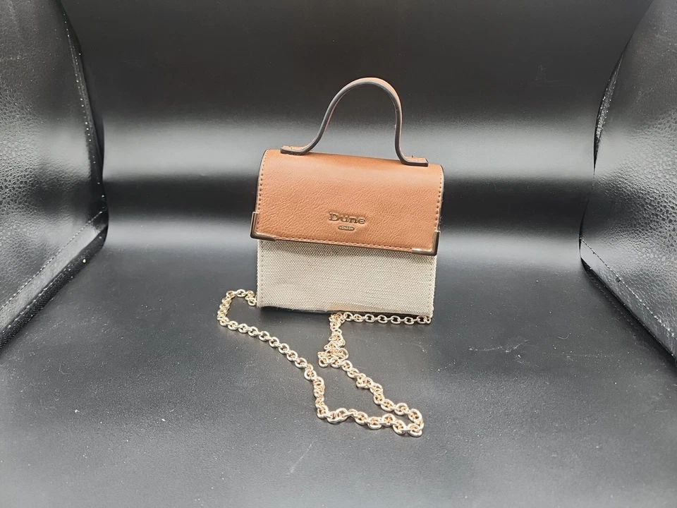 Bolso de mano Dune London marrón/bronceado con herrajes dorados correa para el hombro Foto 2 de 4