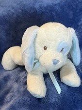 Toys R Us Animal Alley 2009 My First Puppy Blue Cream Plush Animal 9  EUC