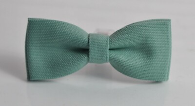 Sage Green Cotton Skinny Narrow Bow Tie Men / Youth / Boy Kids / Toddler Baby