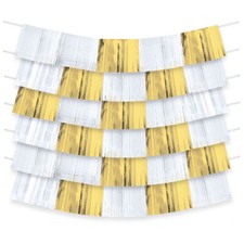 GOLD FOIL FRINGE BACKDROP Birthday Wedding Baby Shower Supplies Decorations