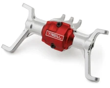Treal Hobby Redcat Ascent-18 7075 Aluminum Front Axle Housing Silver w/C-Hubs