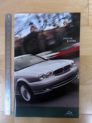 Broschüre, Prospekt - JAGUAR X-Type, 32 Seiten, Format 21,5x13,5cm, 2001, TOP