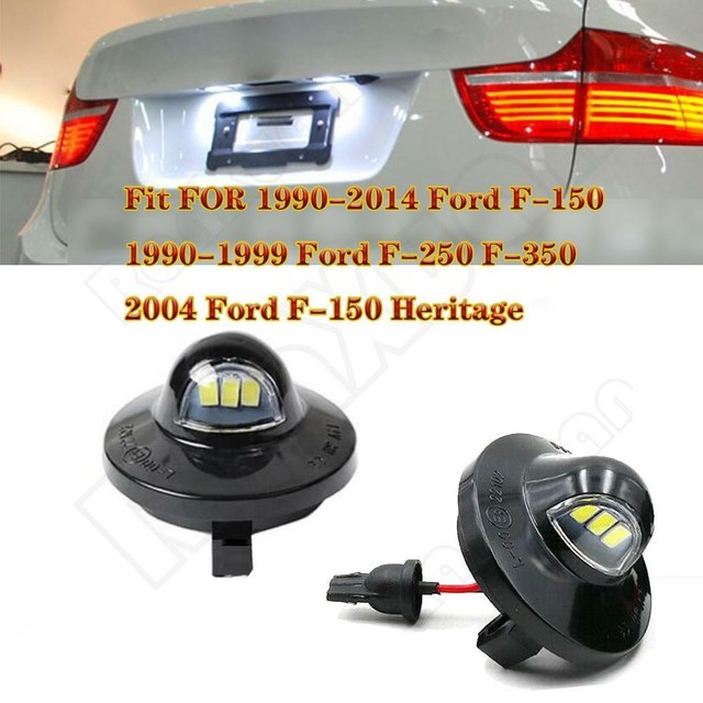 For Ford F150 Ranger Raptor Explorer Full LED License Plate Light Kit 3