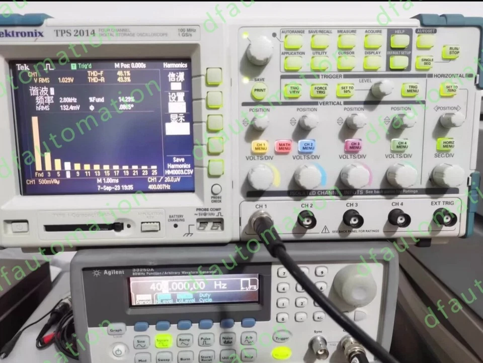 Tektronix TPS2014 100MHz 4-Channel Digital Storage Oscilloscope with Adapter, - Image 2 of 4