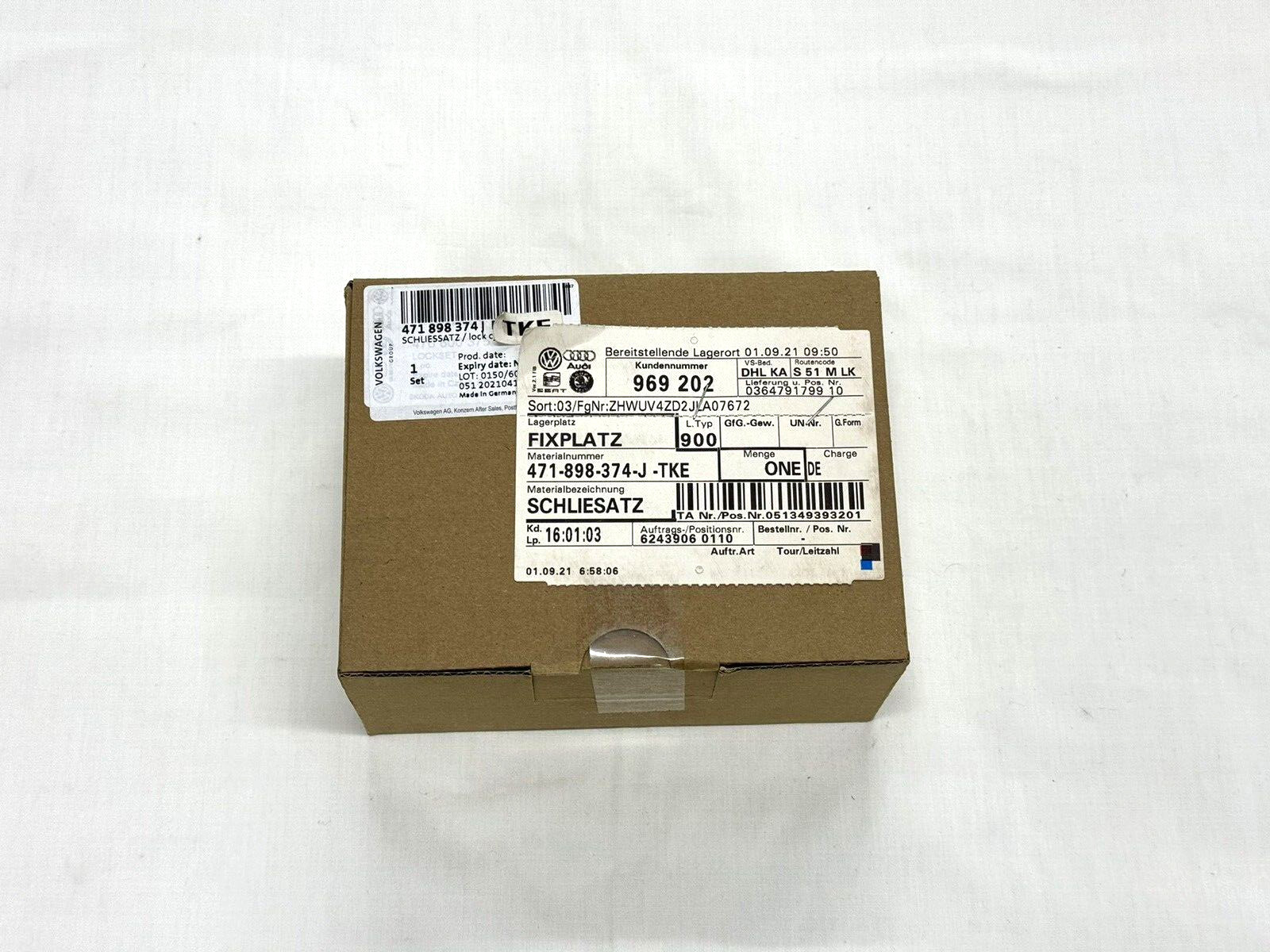 Genuine Lamborghini Adventador/Sian Lock Cylinder Set OEM # 471898374JTKE
