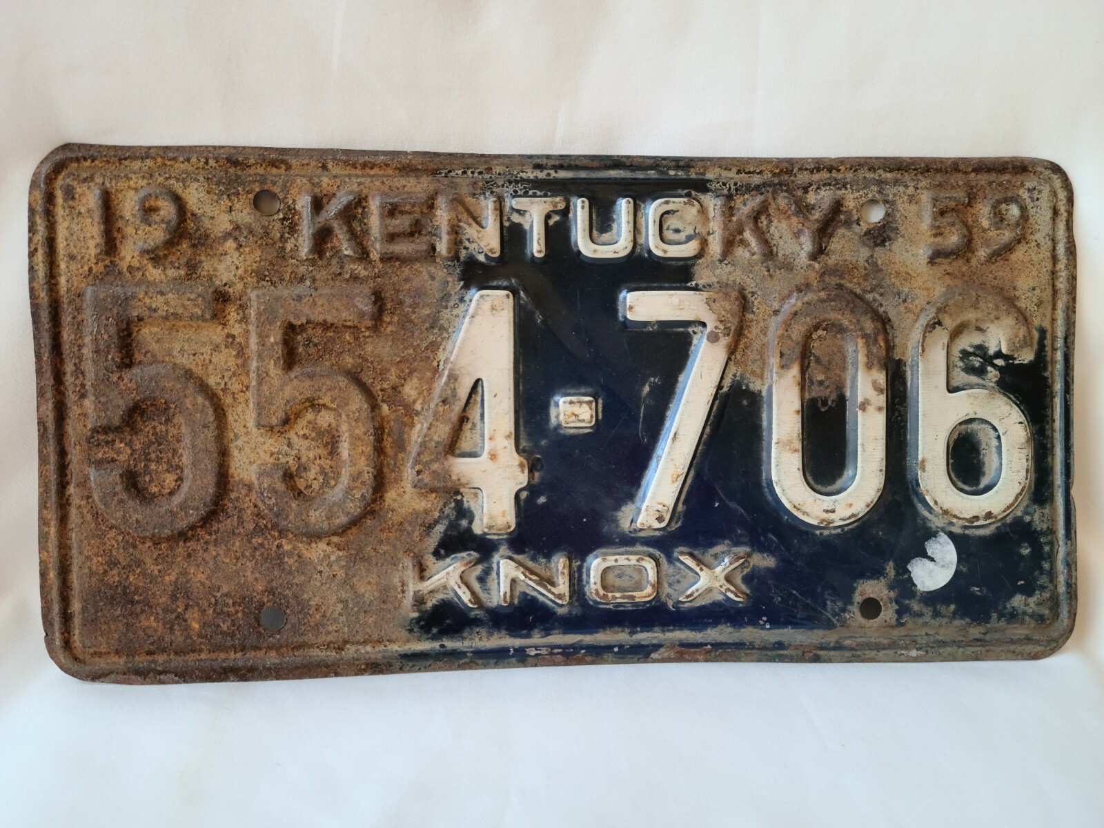 Vintage 1959 Kentucky Knox County License Plate 1021 eBay