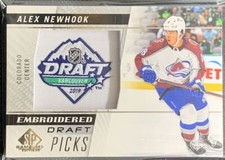 2021-22 SP Game Used Embroidered in History Alex Newhook Colorado Avalanche #85