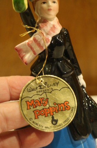 VTG 1964 Walt Disney Productions Japan Mary Poppins w/ Umbrella & orig hang tag - Picture 2 of 7