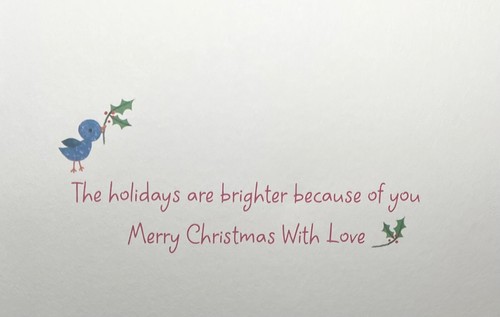 Karte Papyrus an eine besondere Tochter - bunter Hirsch - Frohe Weihnachten mit Liebe - Bild 2 von 3