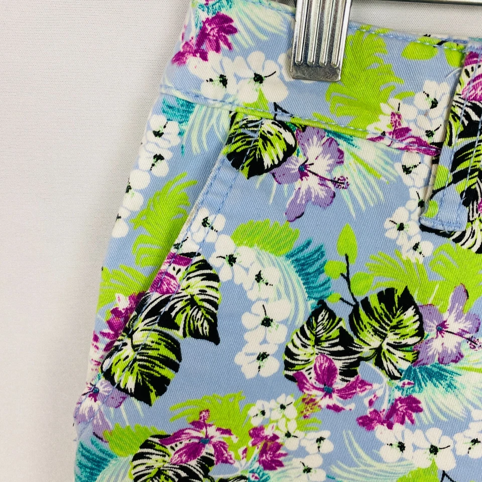 Pantalones Cortos Chinos Victoria's Secret Para Mujer Bonitos Estampado Floral de Hojas Bloomcore 6 Foto 2 de 4