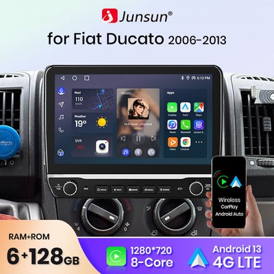 128GB Für Fiat Ducato Citroen Jumper Peugeot Boxer 2006-2024 Android13 Autoradio